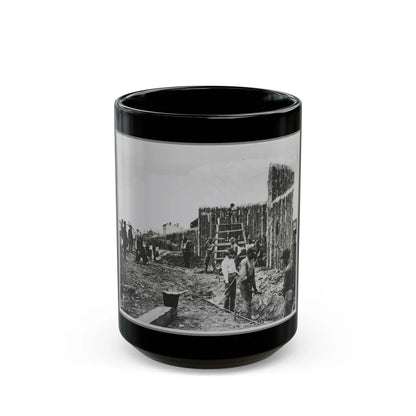 Building Stockade, Alexandria, Va. (U.S. Civil War) Black Coffee Mug-15oz-Go Mug Yourself