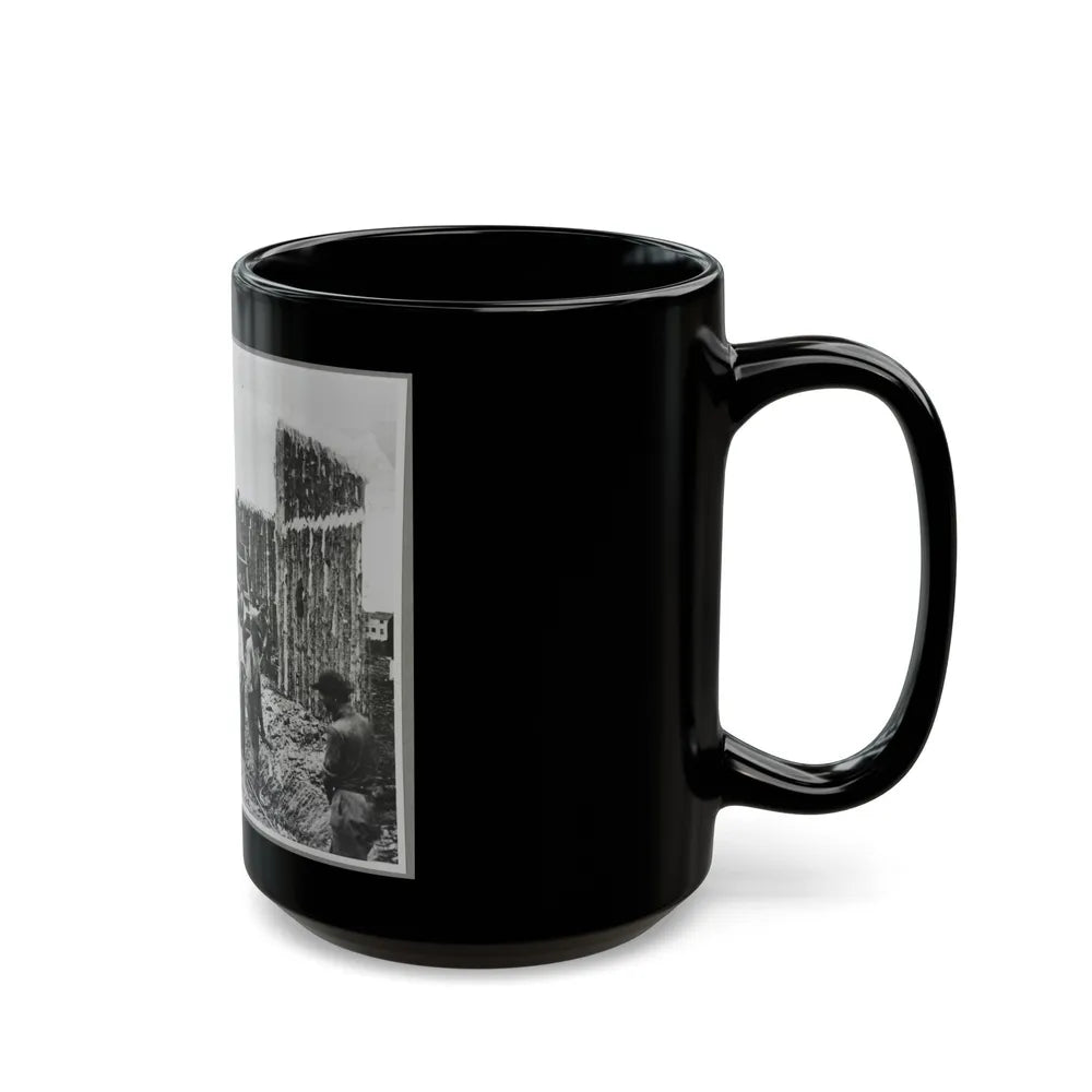 Building Stockade, Alexandria, Va. (U.S. Civil War) Black Coffee Mug-Go Mug Yourself