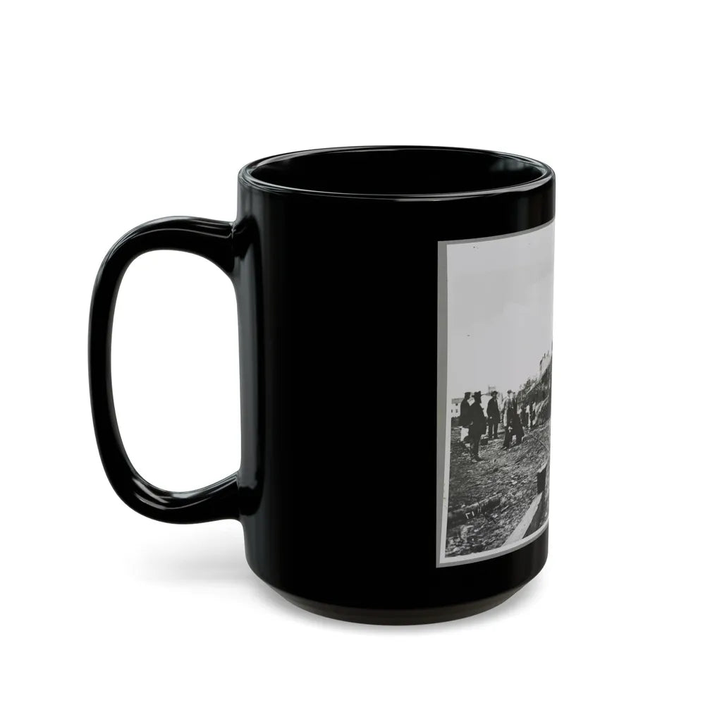 Building Stockade, Alexandria, Va. (U.S. Civil War) Black Coffee Mug-Go Mug Yourself