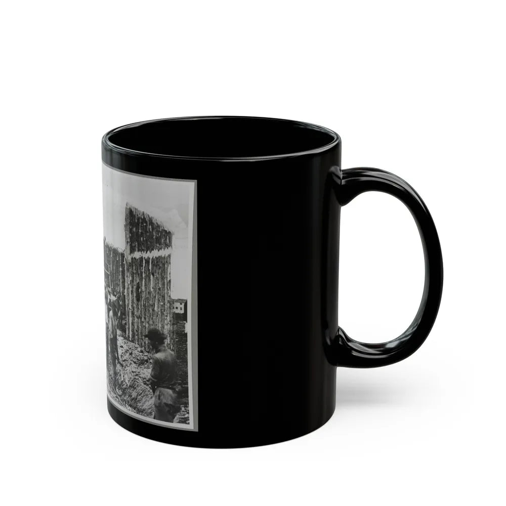 Building Stockade, Alexandria, Va. (U.S. Civil War) Black Coffee Mug-Go Mug Yourself