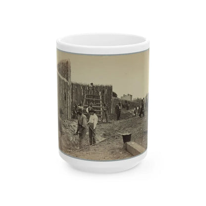 Building Stockade, Alexandria, Va.(2) (U.S. Civil War) White Coffee Mug-15oz-Go Mug Yourself