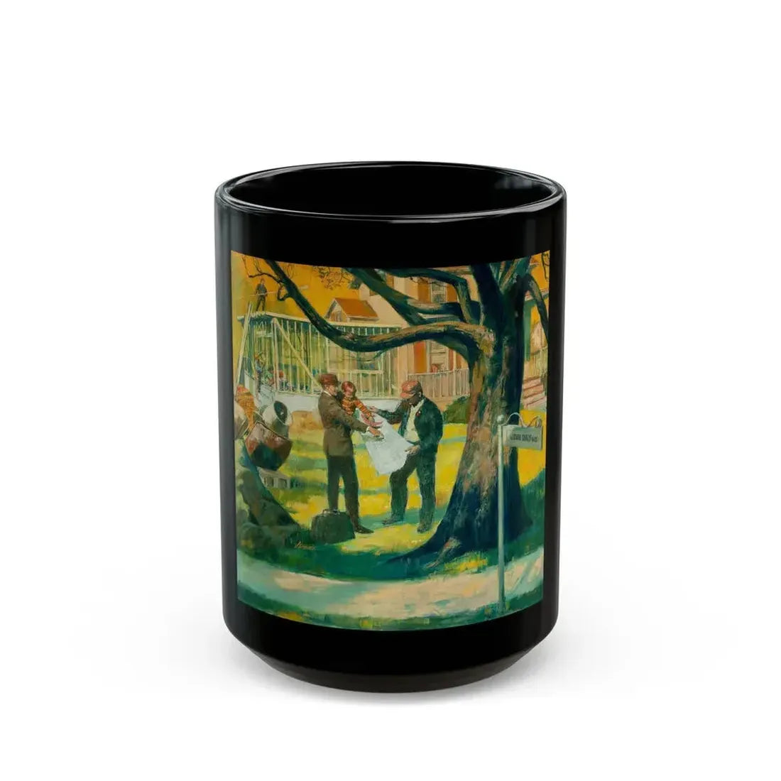 Building the Doctor's Addition - Black Coffee Mug 15oz - Go Mug Yourself