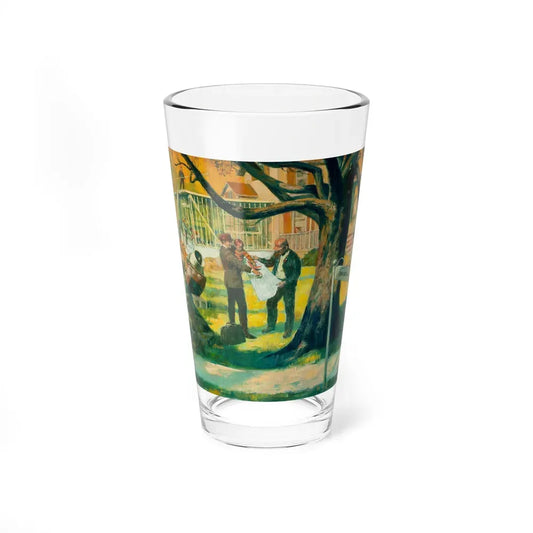 Building the Doctor's Addition (Magazine Illustration) Pint Glass 16oz 16oz - Go Mug Yourself