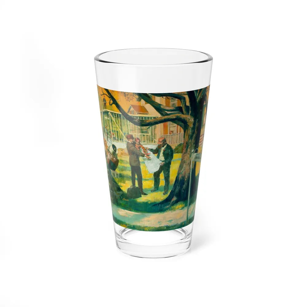 Building the Doctor's Addition (Magazine Illustration) Pint Glass 16oz-16oz-Go Mug Yourself