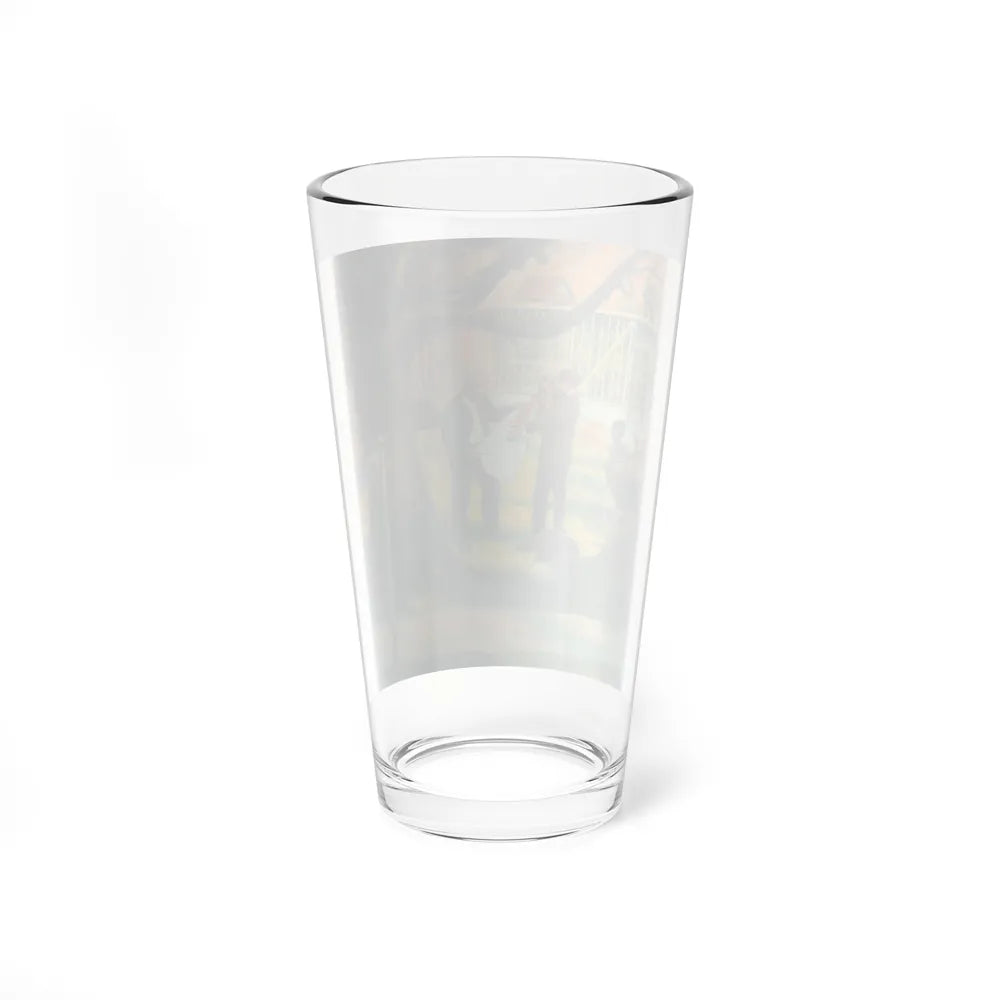 Building the Doctor's Addition (Magazine Illustration) Pint Glass 16oz-Go Mug Yourself