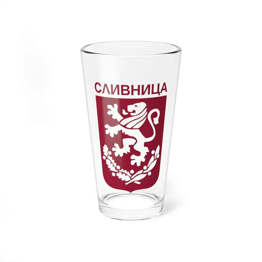 Герб на Сливница (Bulgaria) (Coat of Arms) Pint Glass 16oz 16oz - Go Mug Yourself
