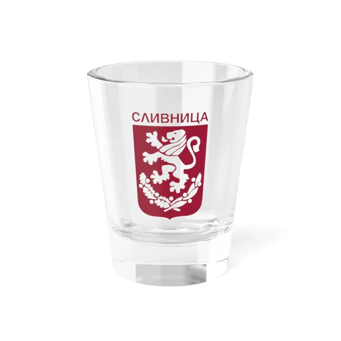 Герб на Сливница (Bulgaria) (Coat of Arms) Shot Glass 1.5oz 1.5oz - Go Mug Yourself