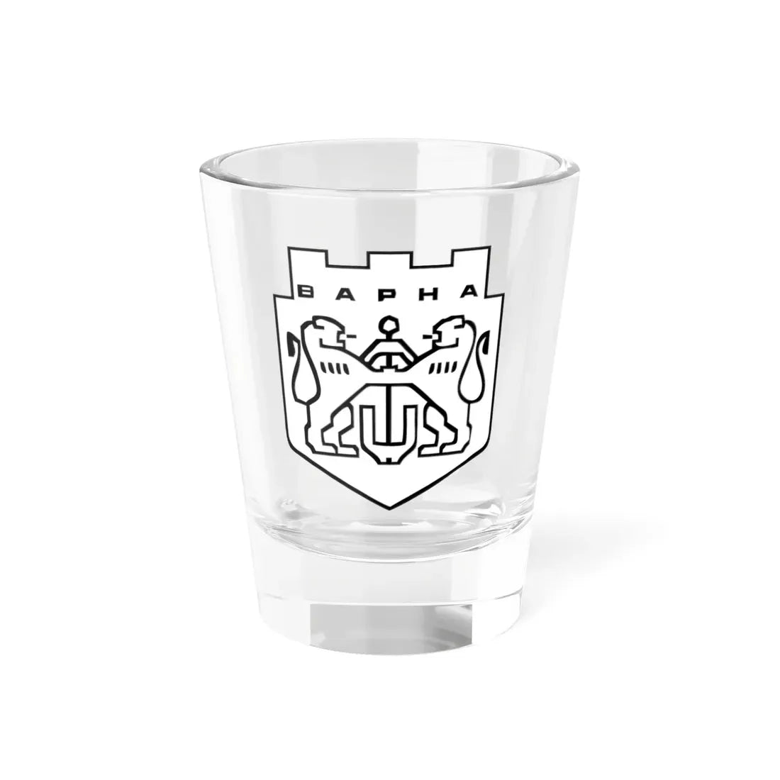 Герб на град Варна България (Bulgaria) (Coat of Arms) Shot Glass 1.5oz 1.5oz - Go Mug Yourself