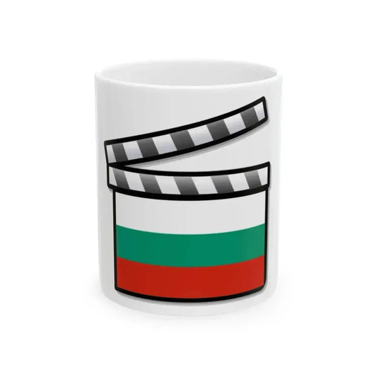 Bulgaria film clapperboard (Bulgaria) White Coffee Mug 11oz - Go Mug Yourself