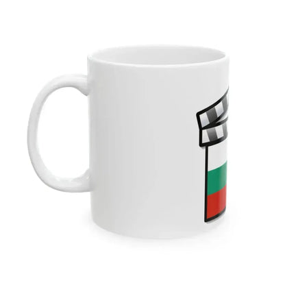 Bulgaria film clapperboard (Bulgaria) White Coffee Mug - Go Mug Yourself