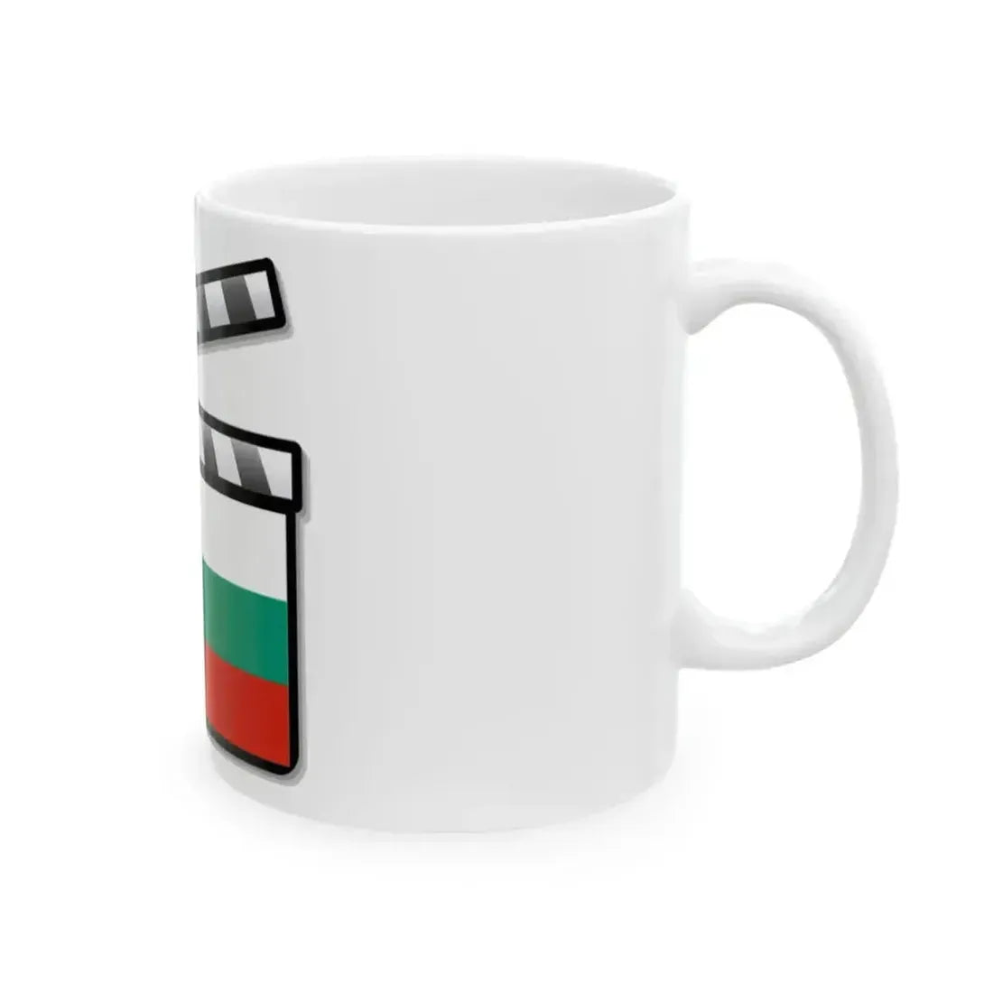 Bulgaria film clapperboard (Bulgaria) White Coffee Mug - Go Mug Yourself