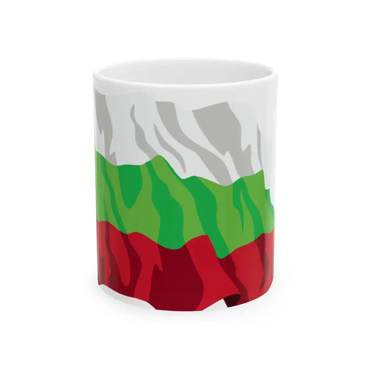 Bulgaria flag waving icon (Bulgaria) White Coffee Mug 11oz - Go Mug Yourself