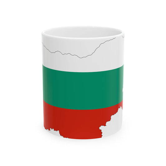 Bulgaria-Flagmap (Bulgaria) White Coffee Mug-11oz-Go Mug Yourself