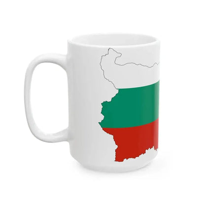 Bulgaria-Flagmap (Bulgaria) White Coffee Mug - Go Mug Yourself