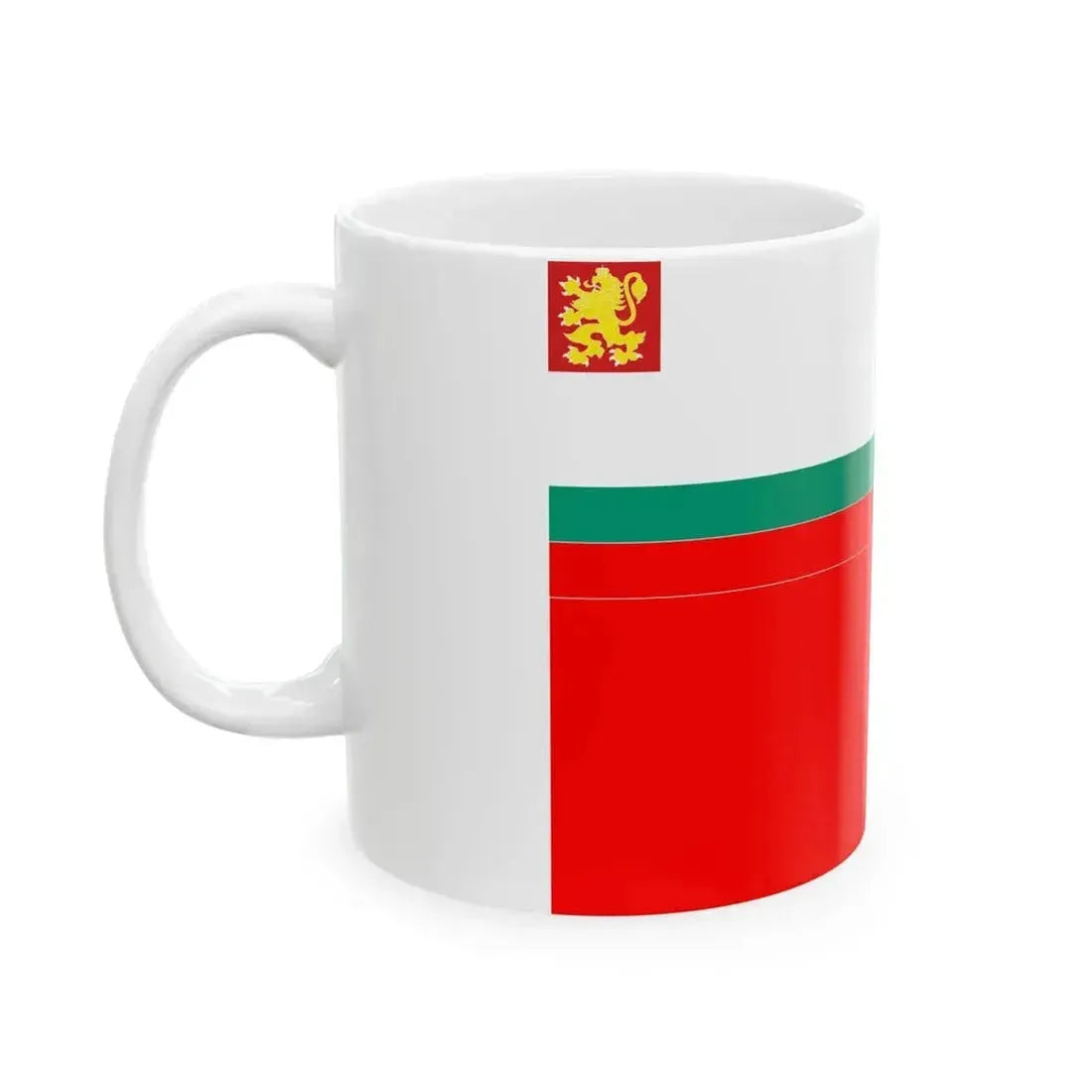 Bulgarian Navy Rank Flag Commander of the Naval Base (Bulgaria) White Coffee Mug - Go Mug Yourself