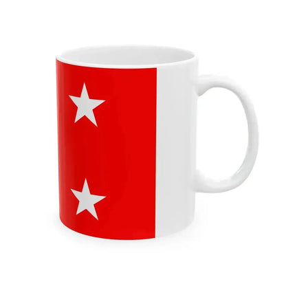 Bulgarian Navy Rank Flag Commander of the Navy (Bulgaria) White Coffee Mug - Go Mug Yourself