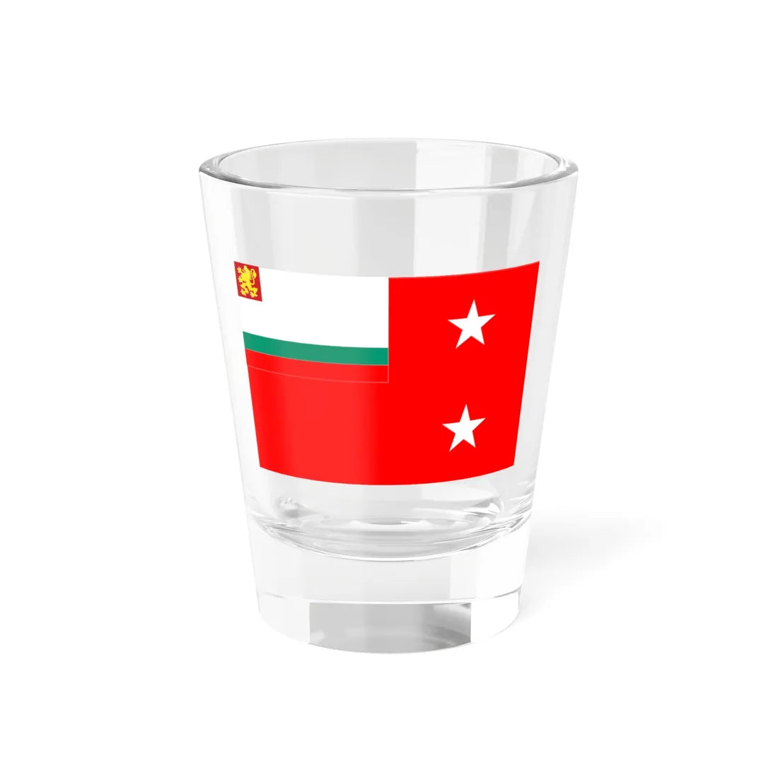 Bulgarian Navy Rank Flag Deputy Commander of the Navy (Bulgaria) Shot Glass 1.5oz 1.5oz - Go Mug Yourself