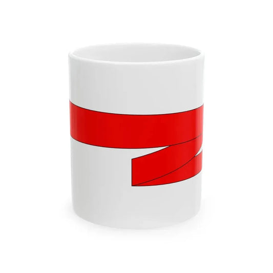 Bulgarian Navy Rank Flag Pendant of Ship Division Commander 2 (Bulgaria) White Coffee Mug 11oz - Go Mug Yourself