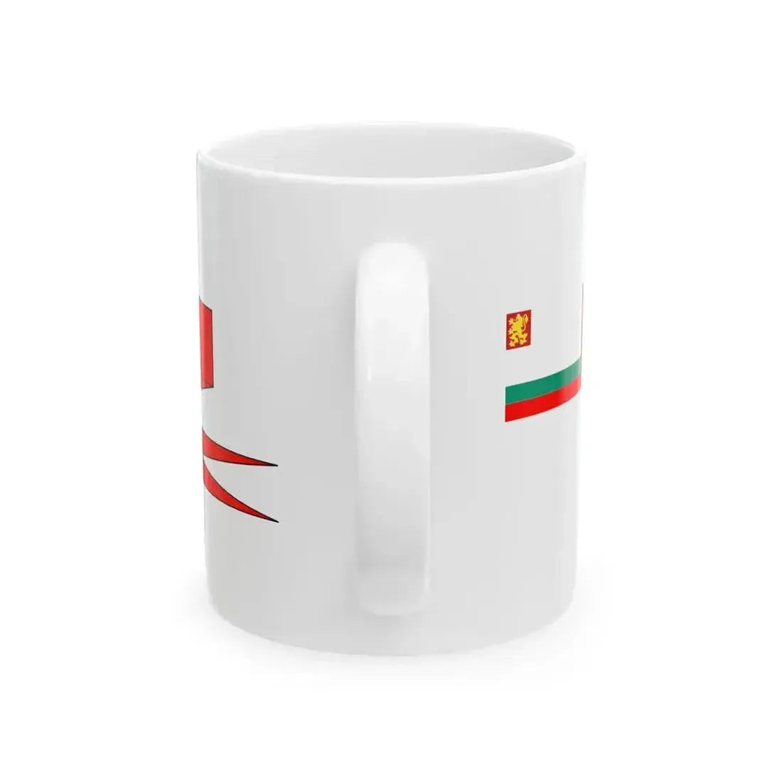 Bulgarian Navy Rank Flag Pendant of Ship Division Commander 2 (Bulgaria) White Coffee Mug - Go Mug Yourself