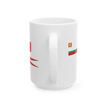 Bulgarian Navy Rank Flag Pendant of Ship Division Commander 2 (Bulgaria) White Coffee Mug - Go Mug Yourself