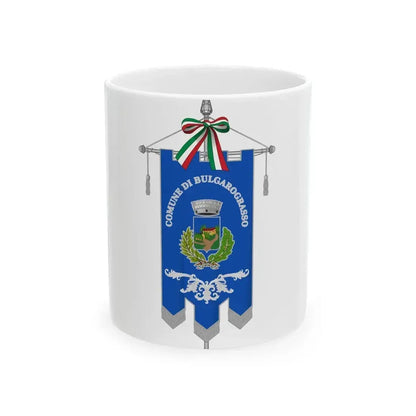 Bulgarograsso-Gonfalone (Italy) White Coffee Mug 11oz - Go Mug Yourself