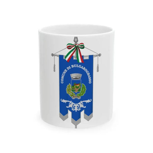 Bulgarograsso-Gonfalone (Italy) White Coffee Mug 11oz - Go Mug Yourself
