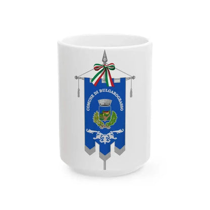 Bulgarograsso-Gonfalone (Italy) White Coffee Mug 15oz - Go Mug Yourself