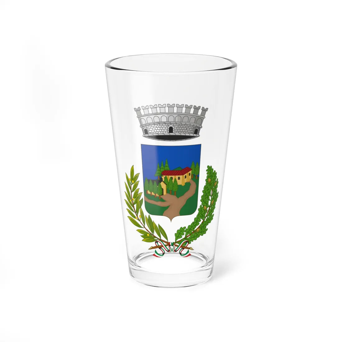 Bulgarograsso-Stemma (Italy) (Coat of Arms) Pint Glass 16oz 16oz - Go Mug Yourself