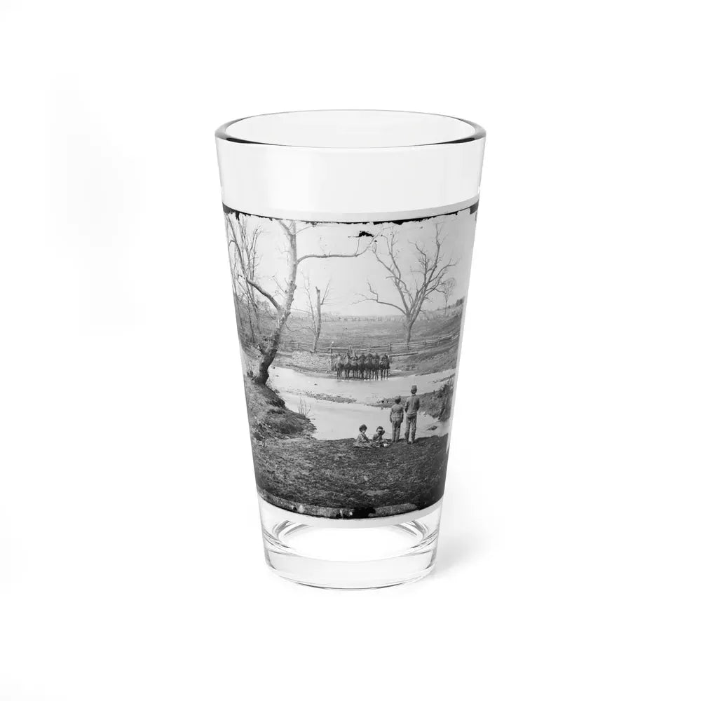 Bull Run, Va. Federal Cavalry At Sudley Ford (U.S. Civil War) Pint Glass 16oz 16oz - Go Mug Yourself