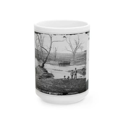 Bull Run, Va. Federal Cavalry At Sudley Ford (U.S. Civil War) White Coffee Mug 15oz - Go Mug Yourself