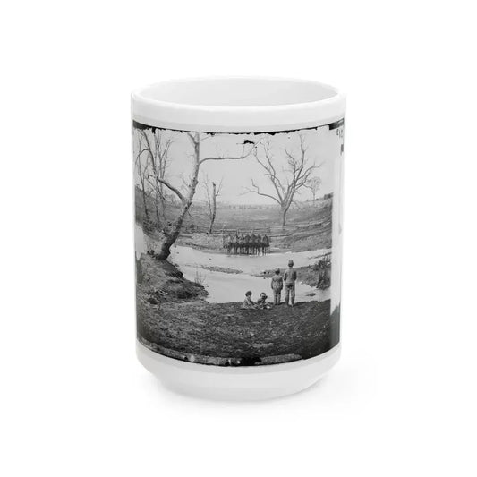 Bull Run, Va. Federal Cavalry At Sudley Ford (U.S. Civil War) White Coffee Mug 15oz - Go Mug Yourself