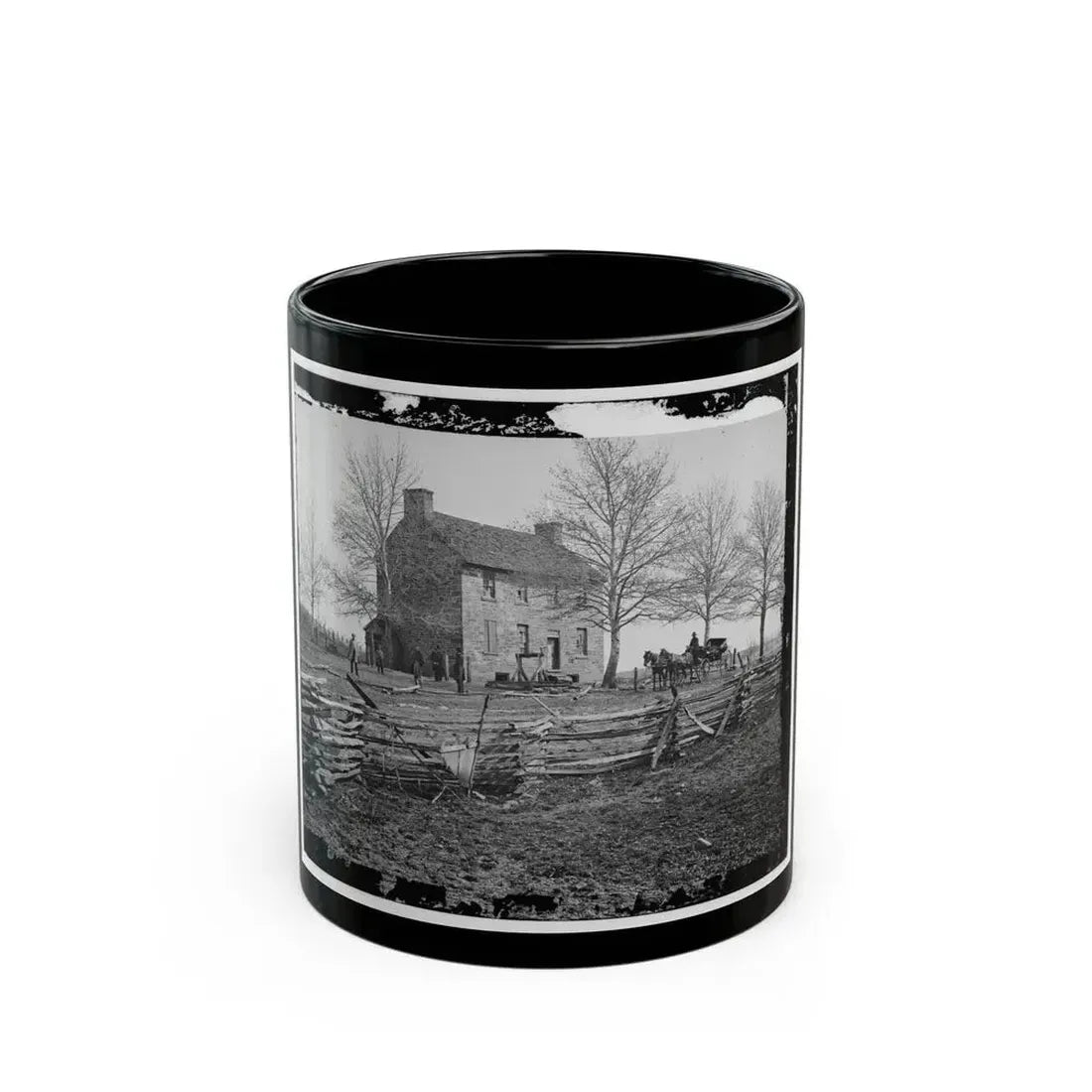 Bull Run, Va. Matthews' Or The Stone House (U.S. Civil War) Black Coffee Mug 11oz - Go Mug Yourself