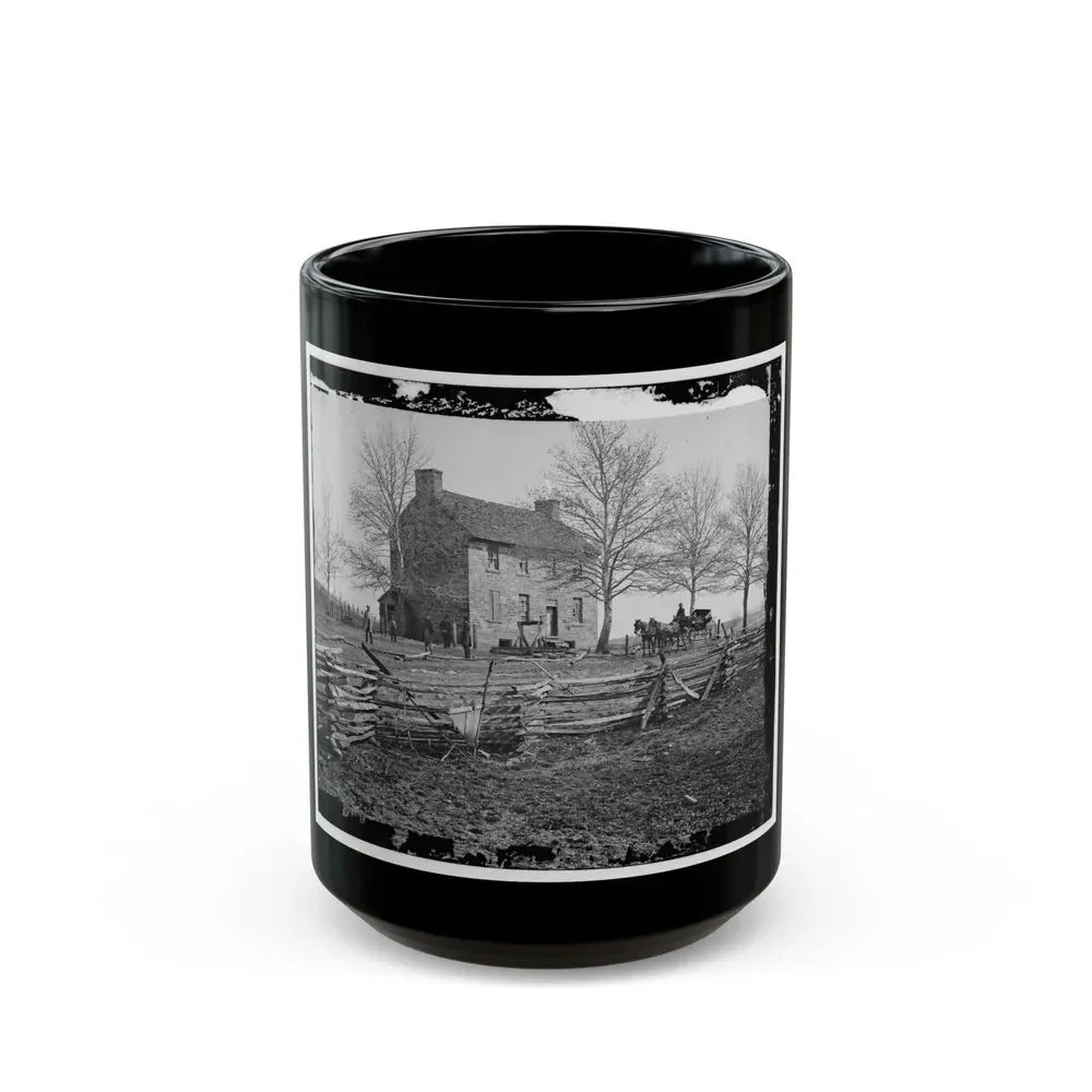 Bull Run, Va. Matthews' Or The Stone House (U.S. Civil War) Black Coffee Mug 15oz - Go Mug Yourself