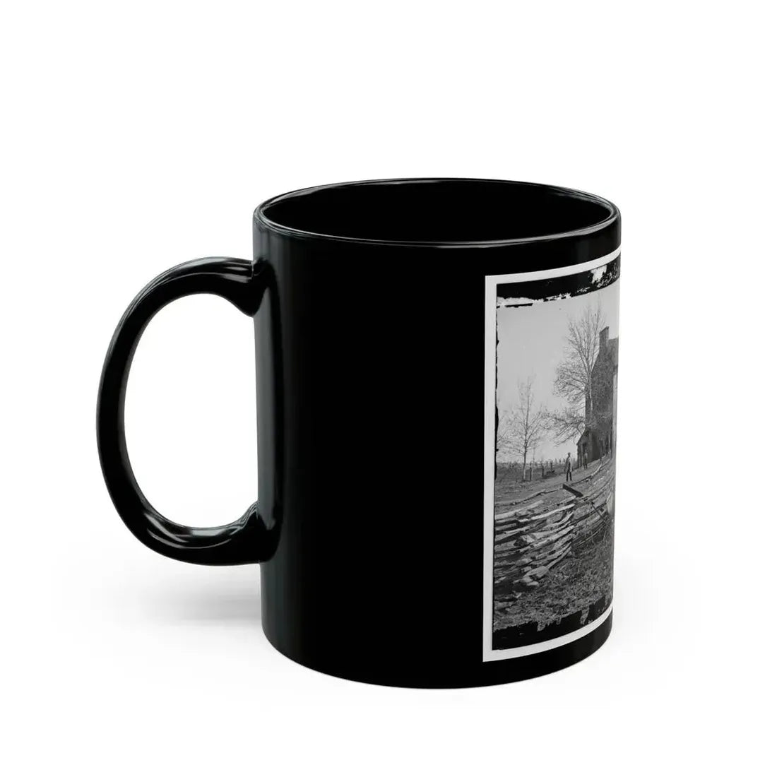 Bull Run, Va. Matthews' Or The Stone House (U.S. Civil War) Black Coffee Mug - Go Mug Yourself