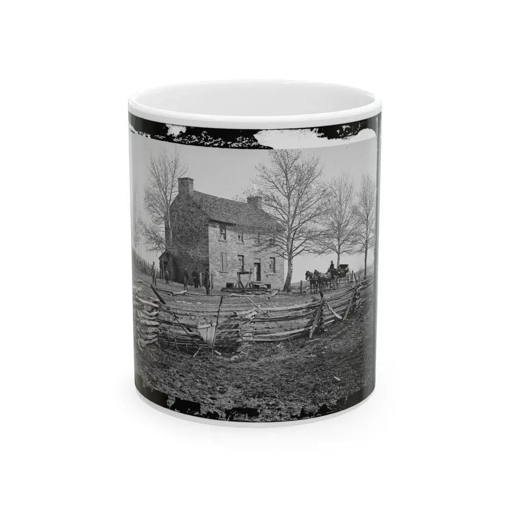 Bull Run, Va. Matthews' Or The Stone House (U.S. Civil War) White Coffee Mug 11oz - Go Mug Yourself