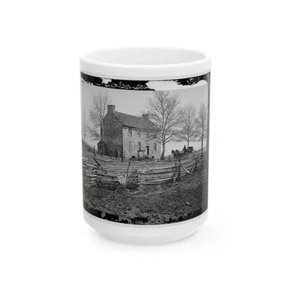 Bull Run, Va. Matthews' Or The Stone House (U.S. Civil War) White Coffee Mug 15oz - Go Mug Yourself