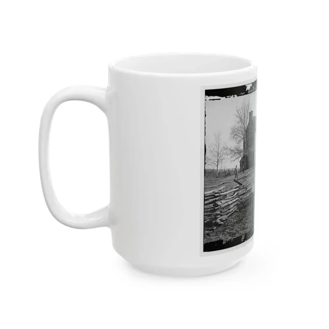 Bull Run, Va. Matthews' Or The Stone House (U.S. Civil War) White Coffee Mug - Go Mug Yourself