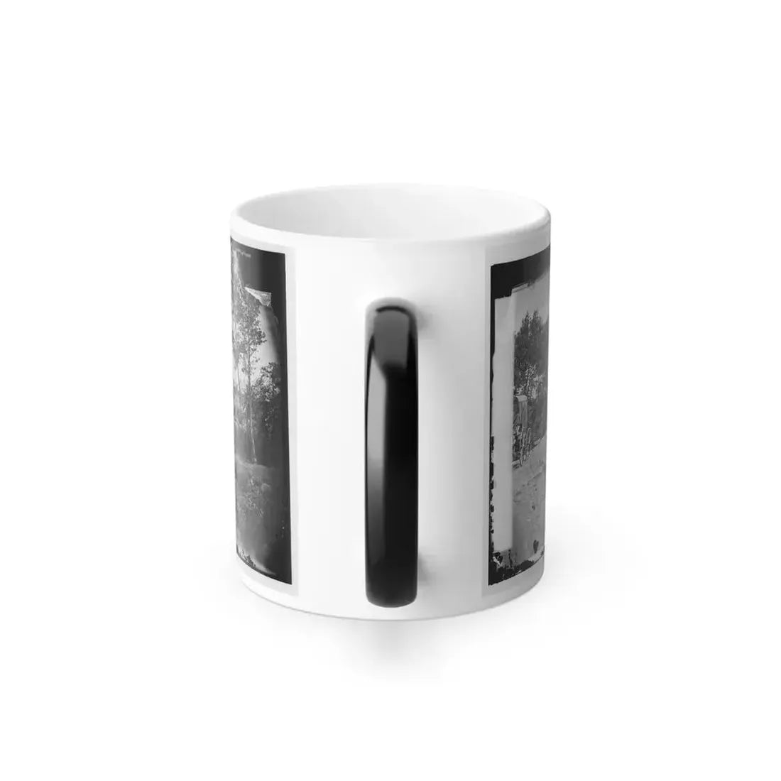 Bull Run, Va. New Bridge Built by Mcdowell's Engineers; Photographer's Wagon at Left (U.S. Civil War) Color Changing Coffee Mug 11oz - Go Mug Yourself