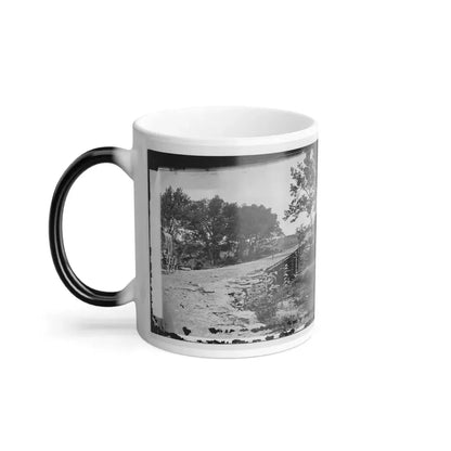 Bull Run, Va. New Bridge Built by Mcdowell's Engineers; Photographer's Wagon at Left (U.S. Civil War) Color Changing Coffee Mug 11oz - Go Mug Yourself