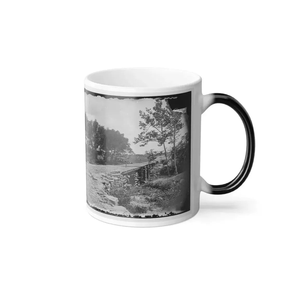 Bull Run, Va. New Bridge Built by Mcdowell's Engineers; Photographer's Wagon at Left (U.S. Civil War) Color Changing Coffee Mug 11oz - Go Mug Yourself
