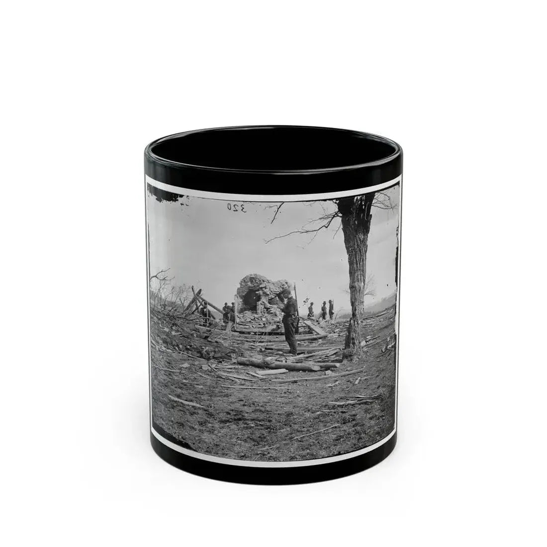 Bull Run, Va. Ruins Of Mrs. Judith Henry's House (U.S. Civil War) Black Coffee Mug 11oz - Go Mug Yourself