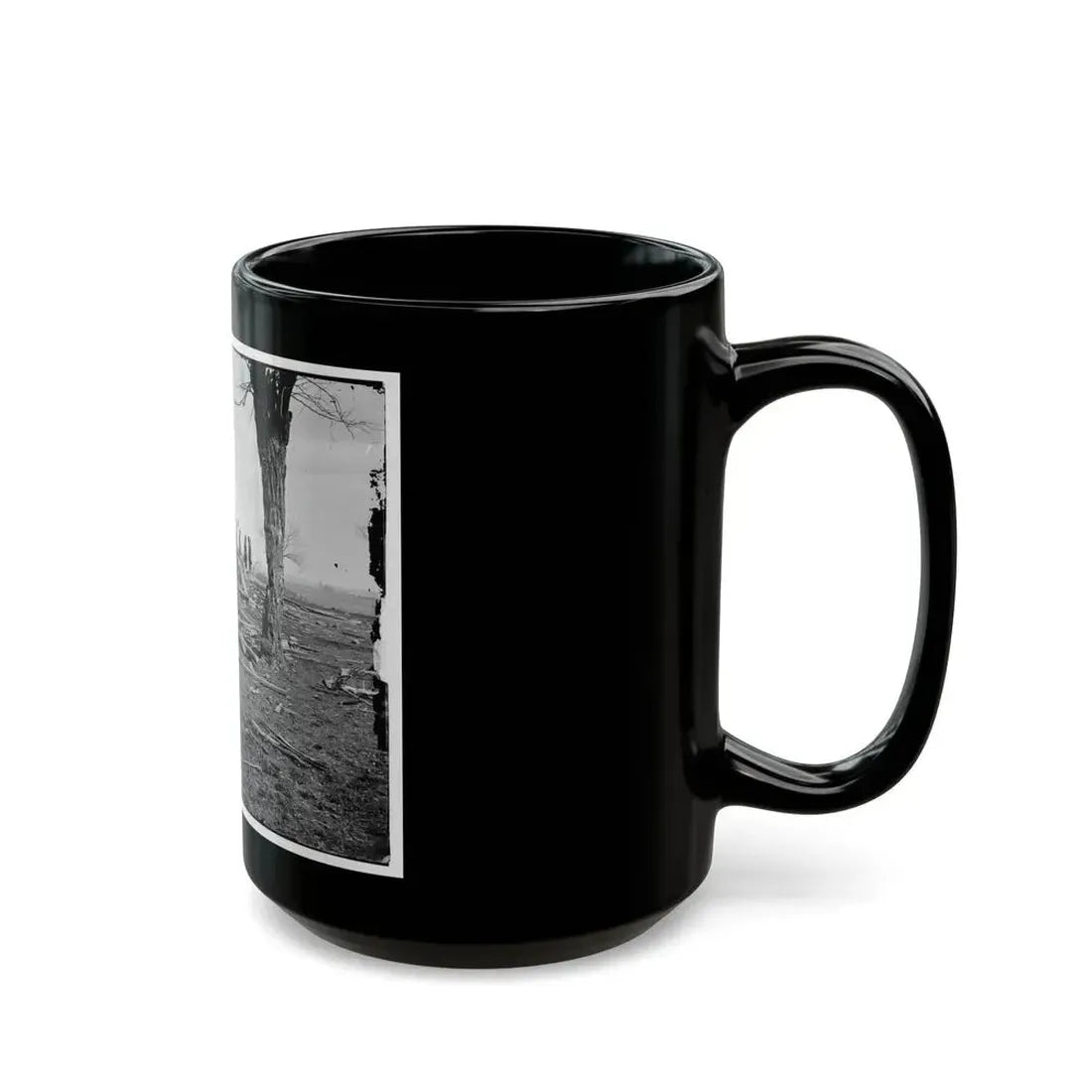 Bull Run, Va. Ruins Of Mrs. Judith Henry's House (U.S. Civil War) Black Coffee Mug - Go Mug Yourself