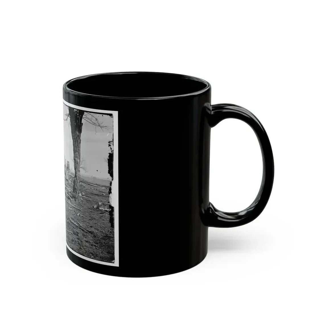 Bull Run, Va. Ruins Of Mrs. Judith Henry's House (U.S. Civil War) Black Coffee Mug - Go Mug Yourself