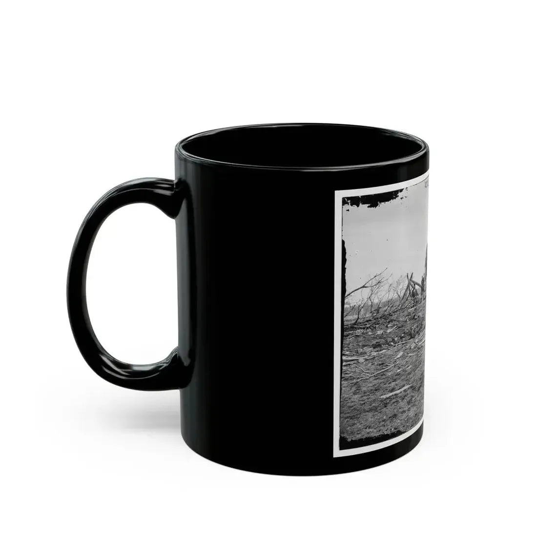 Bull Run, Va. Ruins Of Mrs. Judith Henry's House (U.S. Civil War) Black Coffee Mug - Go Mug Yourself