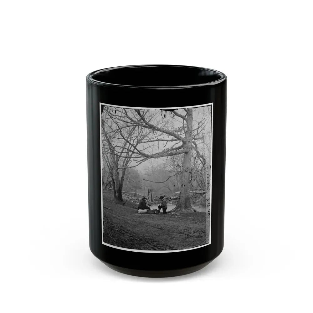 Bull Run, Va. Ruins Of Railroad Bridge At Blackburn's Ford (U.S. Civil War) Black Coffee Mug 15oz - Go Mug Yourself