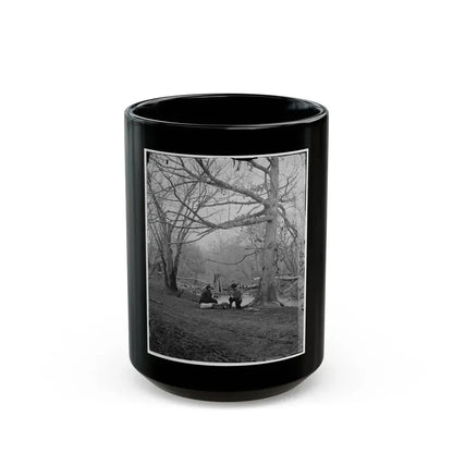 Bull Run, Va. Ruins Of Railroad Bridge At Blackburn's Ford (U.S. Civil War) Black Coffee Mug 15oz - Go Mug Yourself
