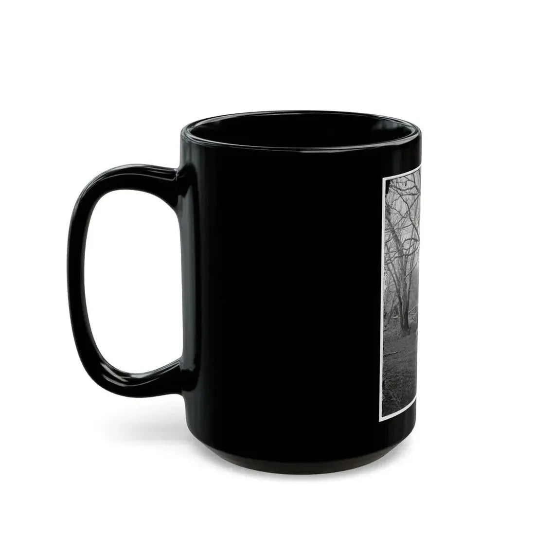 Bull Run, Va. Ruins Of Railroad Bridge At Blackburn's Ford (U.S. Civil War) Black Coffee Mug - Go Mug Yourself