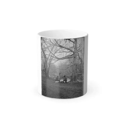 Bull Run, Va. Ruins of Railroad Bridge at Blackburn's Ford (U.S. Civil War) Color Changing Coffee Mug 11oz Default Title 11oz - Go Mug Yourself