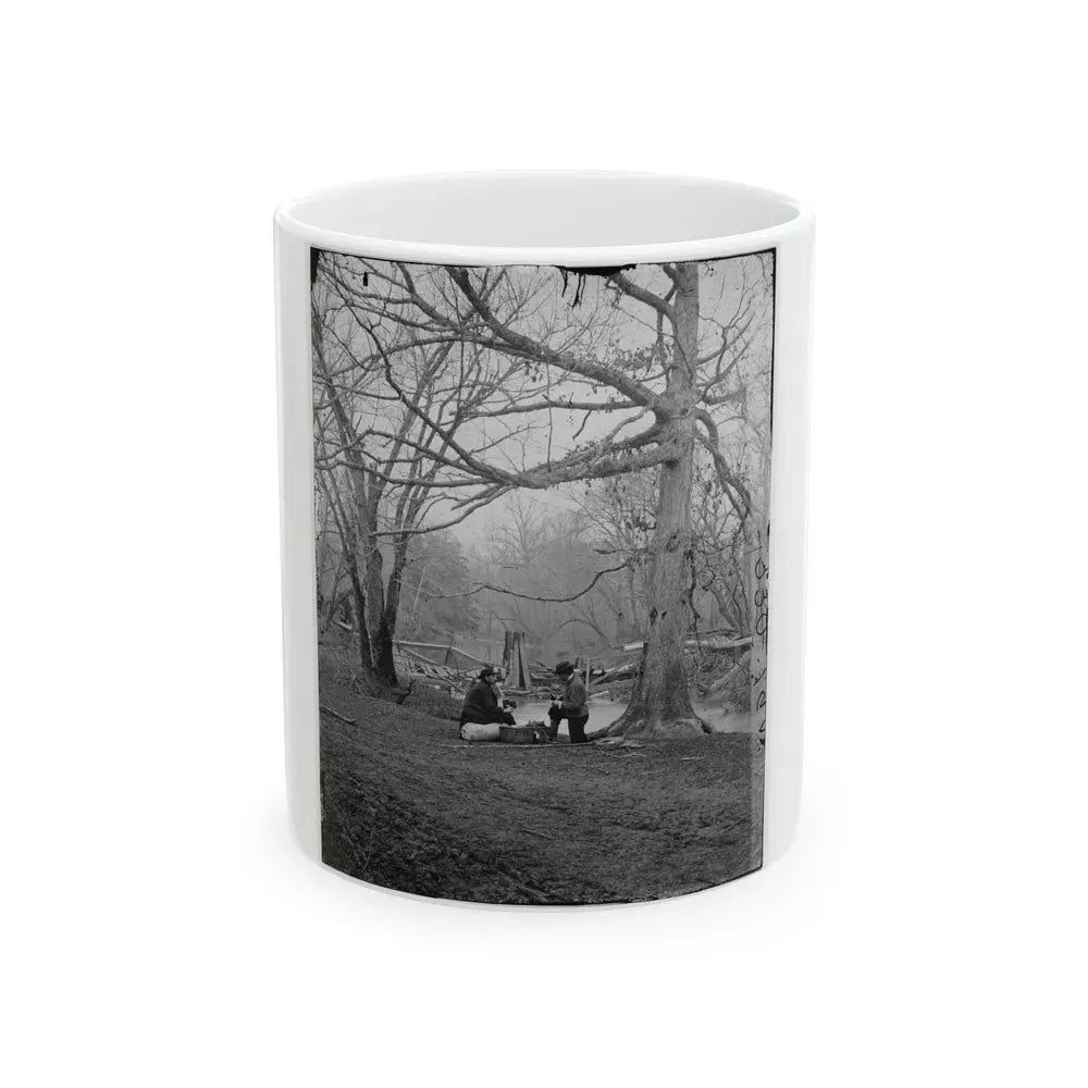 Bull Run, Va. Ruins Of Railroad Bridge At Blackburn's Ford (U.S. Civil War) White Coffee Mug 11oz - Go Mug Yourself