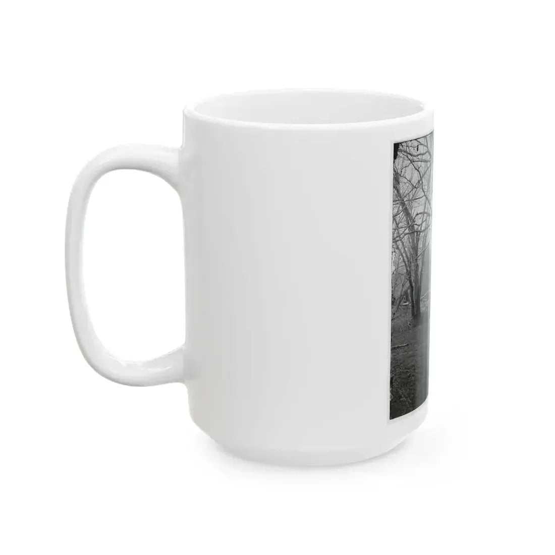 Bull Run, Va. Ruins Of Railroad Bridge At Blackburn's Ford (U.S. Civil War) White Coffee Mug - Go Mug Yourself